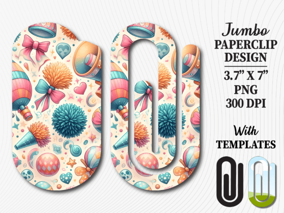 Boho Party Balloon Jumbo Paperclip Graphics