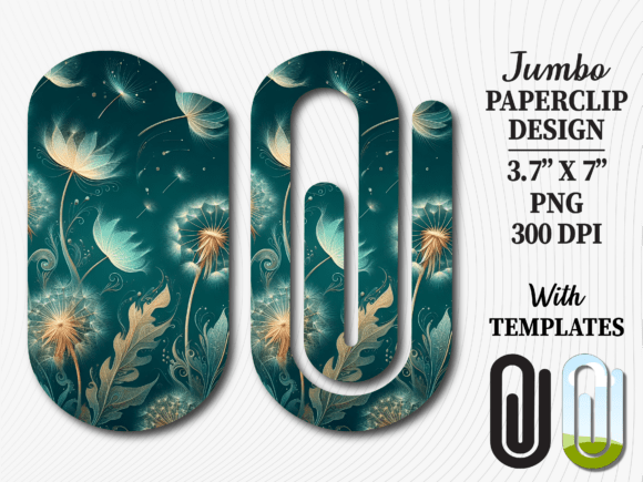Dandelion Boho Dream Jumbo Paperclip Graphics