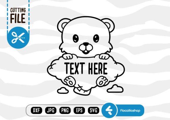 Forest Creature Cloud SVG: Crafts & Graphics for Editorial Charm